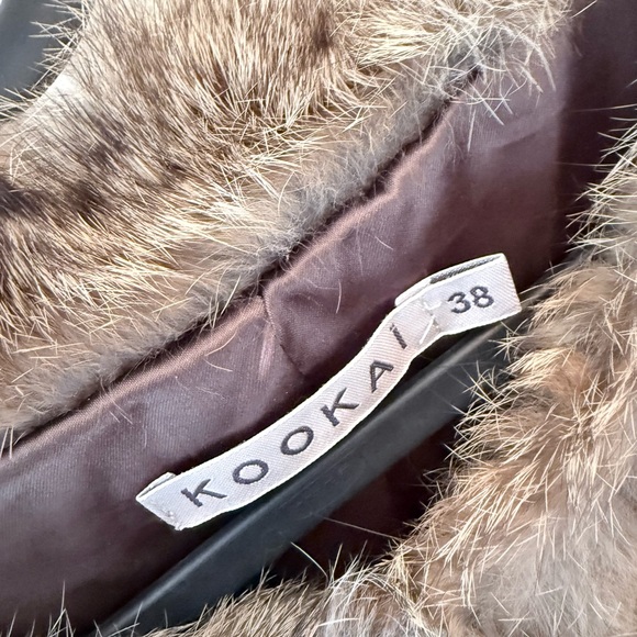 Kookai Rabbit Fur Coat - Picture 3 of 8